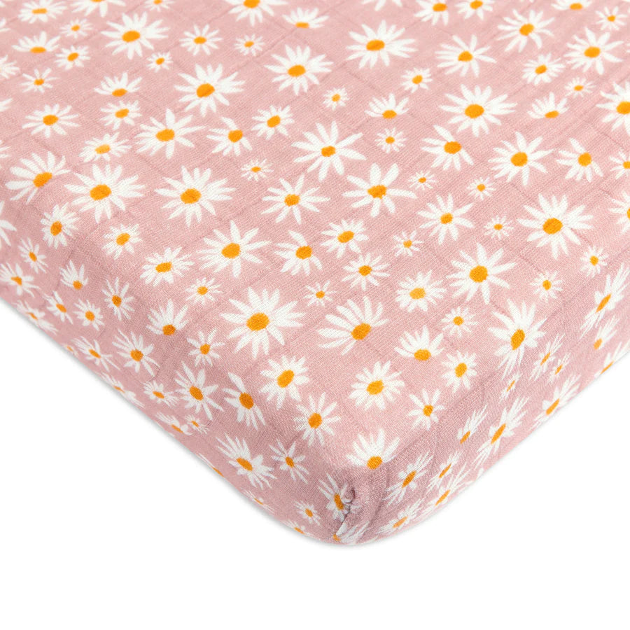 Babyletto Canada - Muslin Mini Crib Sheet - Daisy - ella+elliot