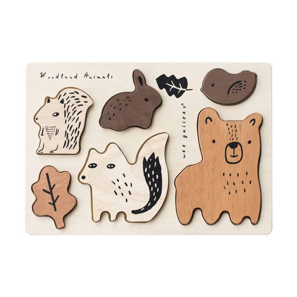 Wee Gallery Canada - Woodland Tray Puzzle - ella+elliot