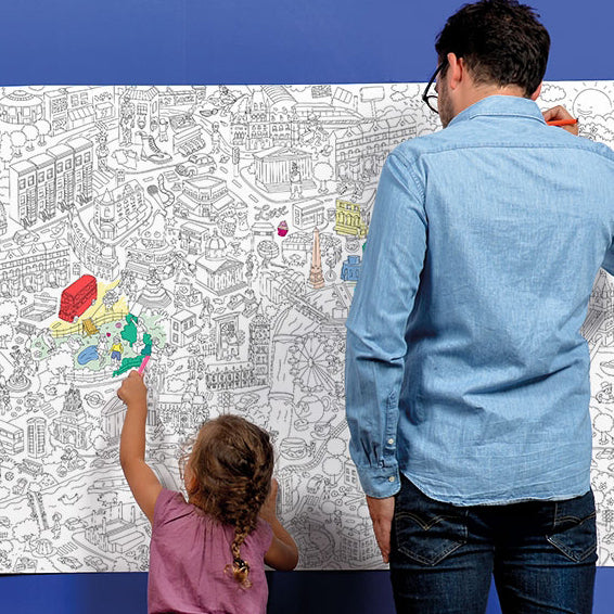 OMY Canada - OMY XXL Colouring Poster - London - ella+elliot