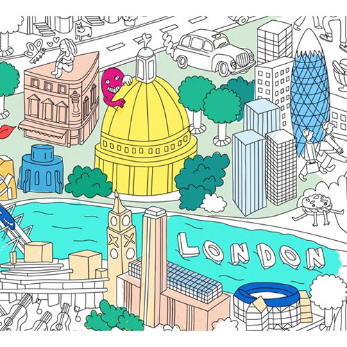 OMY Canada - OMY Colouring Poster - London - ella+elliot