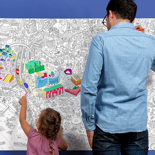 OMY Canada - XXL Colouring Poster - Los Angeles - ella+elliot