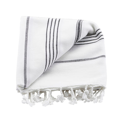 Meraki Canada - Meraki Towel Wht/Blk - ella+elliot