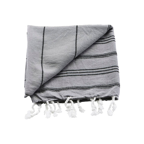 Meraki Canada - Meraki Towel Grey/Blk Sml - ella+elliot