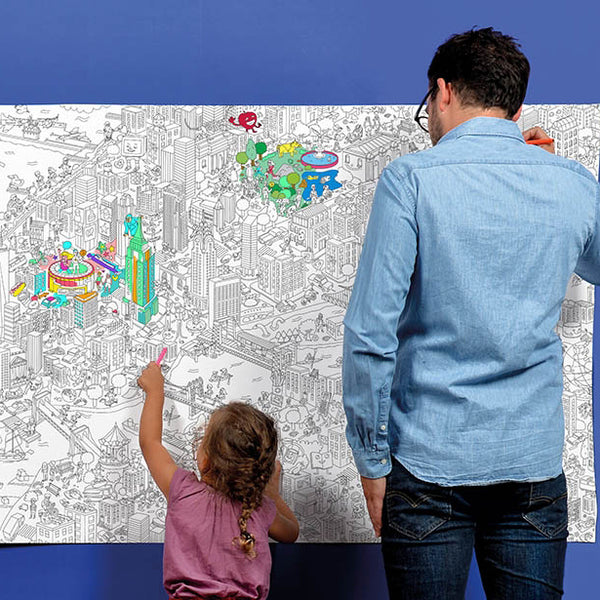 House Collection Canada - OMY XXL Colouring Poster - New York - ella+elliot