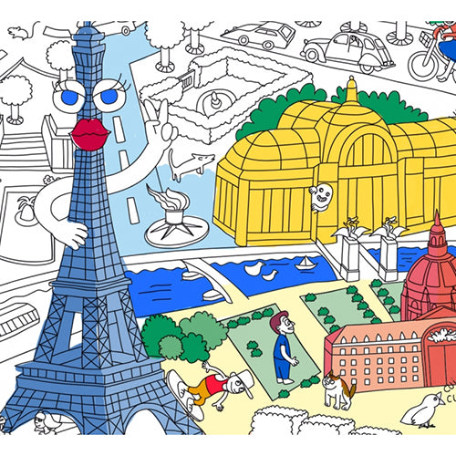 OMY Canada - OMY Colouring Poster - Paris - ella+elliot