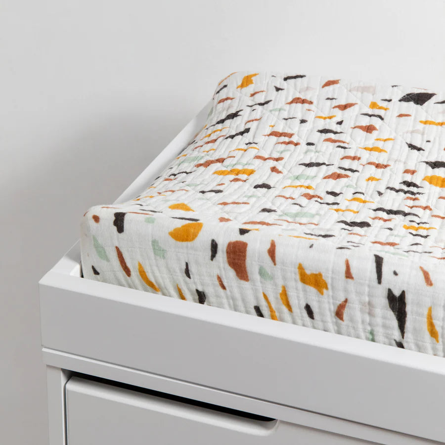 Babyletto Canada - Muslin Changing Pad Cover - Terrazzo - ella+elliot