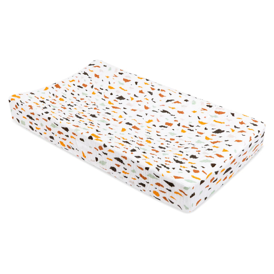 Babyletto Canada - Muslin Changing Pad Cover - Terrazzo - ella+elliot